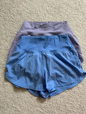 Gilly Hicks Women’s Active Shorts - Light Blue & Lavender